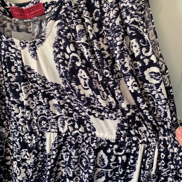 Melissa Masse Maxi Dress - blue paisley 3x - Picture 7 of 8